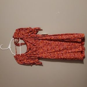 Altar'd State Red Flower Dress